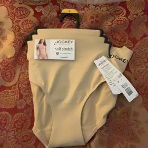 Women’s Jockey Essentials Soft Stretch Seamfree Hipster Panties 3-Pack Size L
